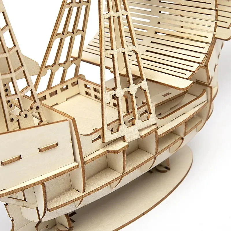 3D-Holzpuzzle Segelboot - Image 5
