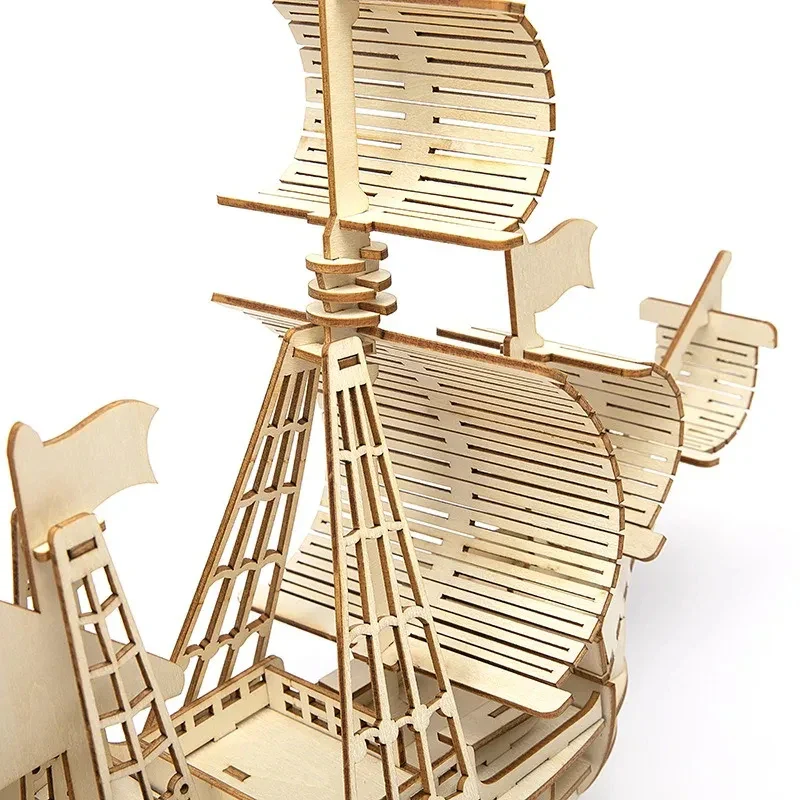 3D-Holzpuzzle Segelboot - Image 6