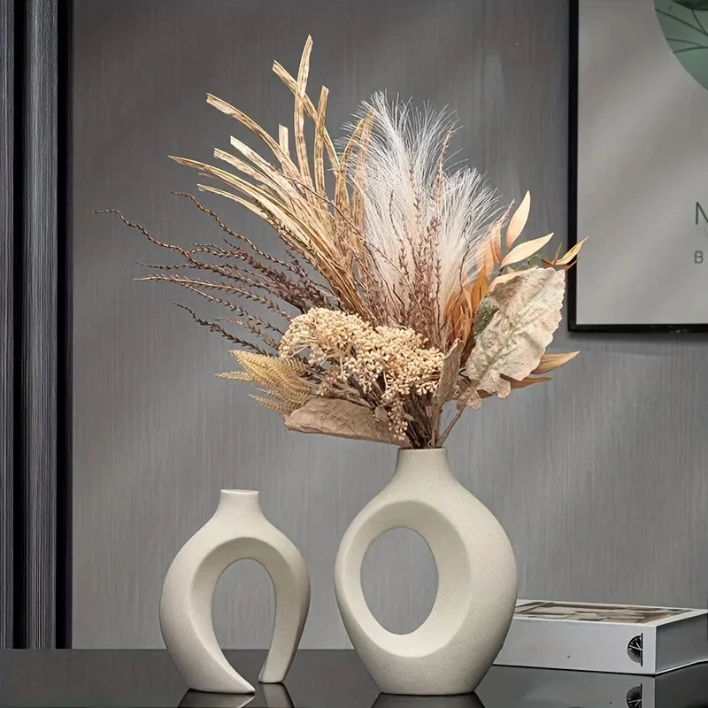 Aruna Keramikvasen Set – 2-teilig, Nordisches Design - Image 6