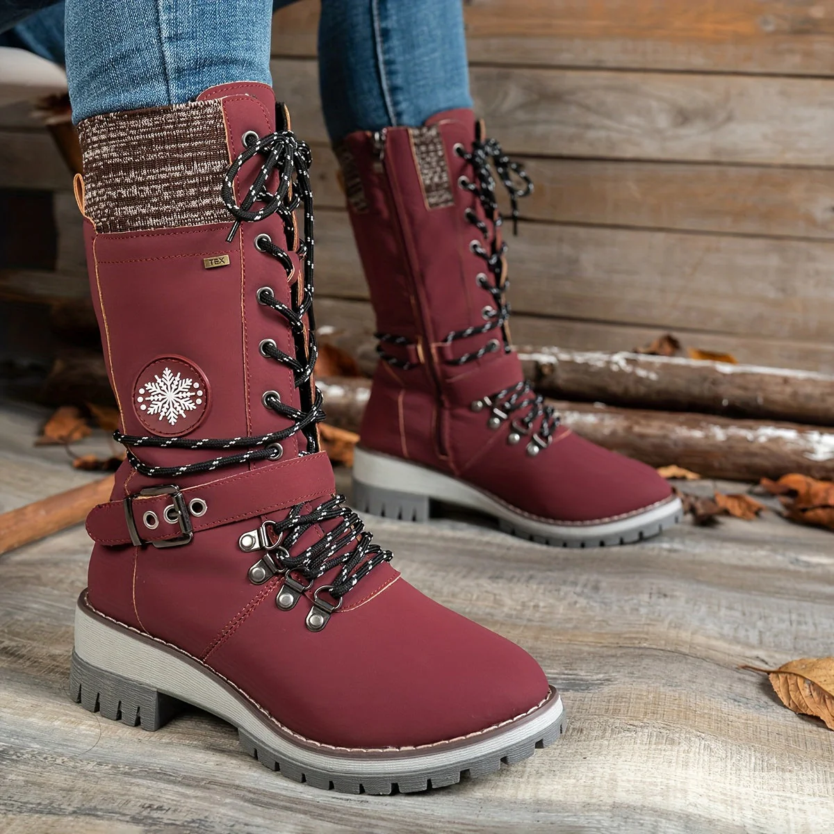Arvella Knit Mid-Calf Boots – Praktische Stiefel für die kühleren Jahreszeiten - Image 10