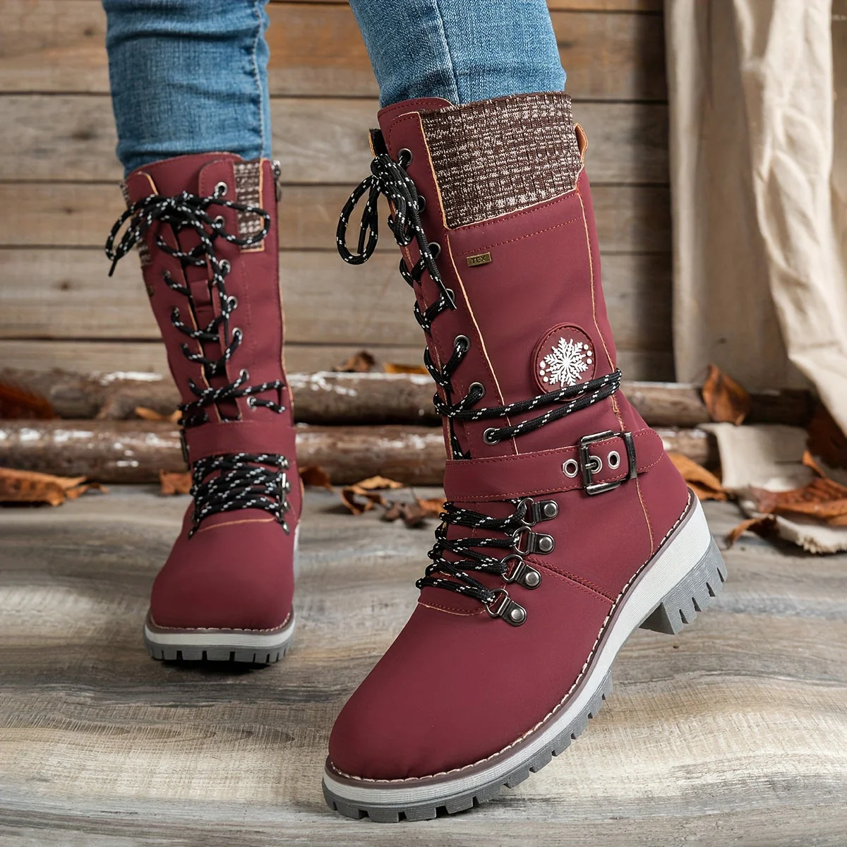 Arvella Knit Mid-Calf Boots – Praktische Stiefel für die kühleren Jahreszeiten - Image 11