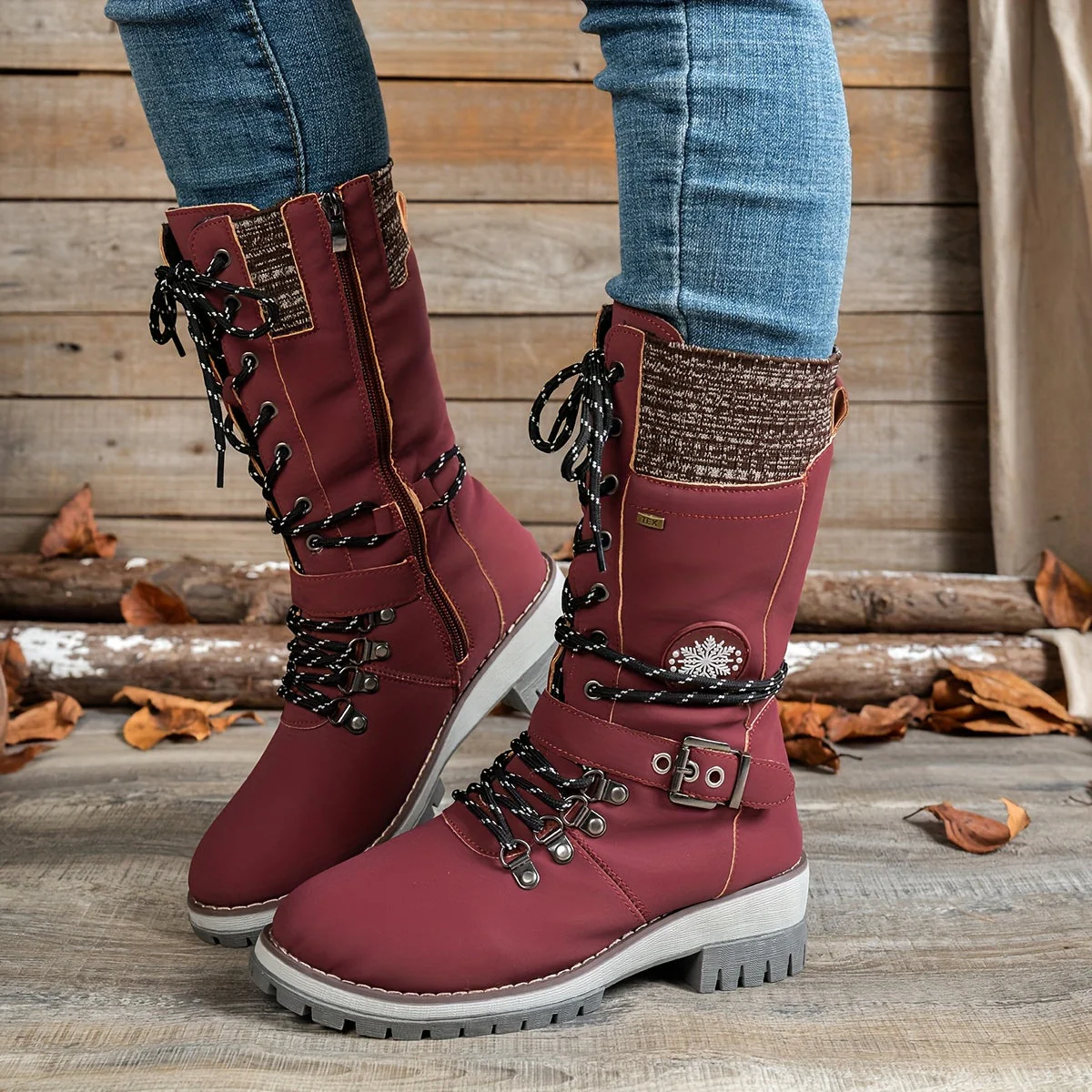 Arvella Knit Mid-Calf Boots – Praktische Stiefel für die kühleren Jahreszeiten - Image 12