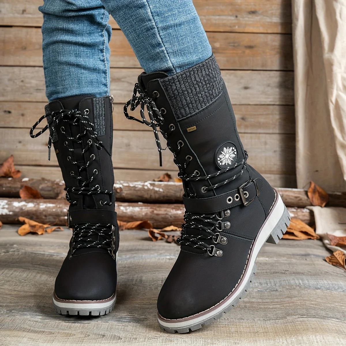 Arvella Knit Mid-Calf Boots – Praktische Stiefel für die kühleren Jahreszeiten - Image 4