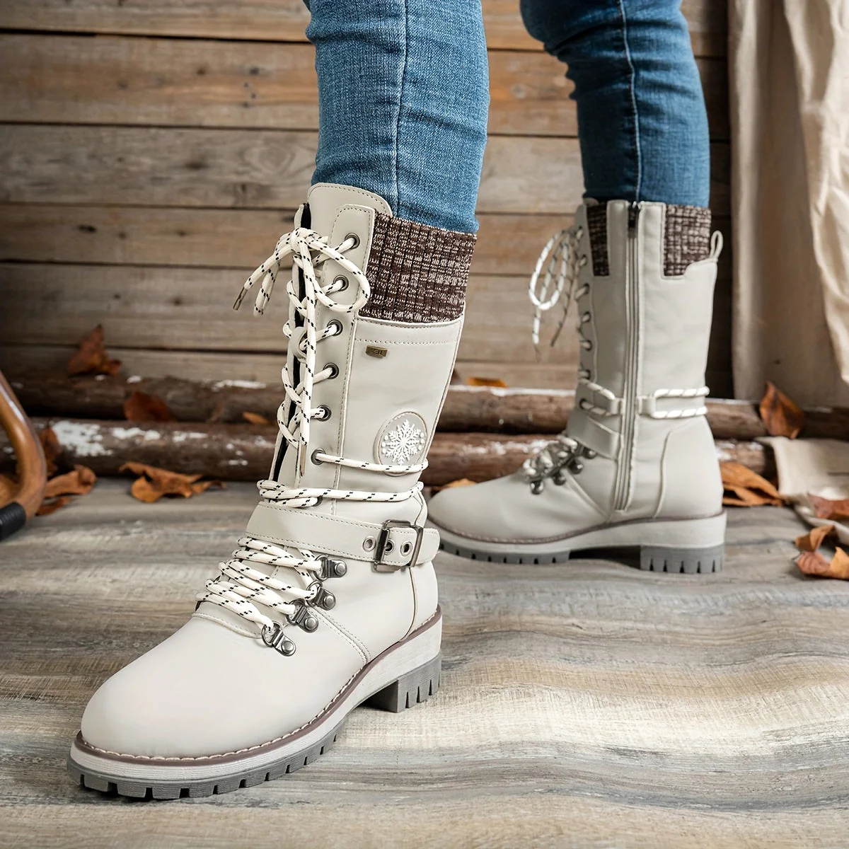 Arvella Knit Mid-Calf Boots – Praktische Stiefel für die kühleren Jahreszeiten - Image 7
