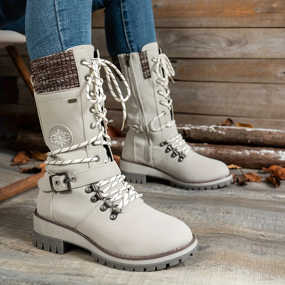 Arvella Knit Mid-Calf Boots – Praktische Stiefel für die kühleren Jahreszeiten - Image 8
