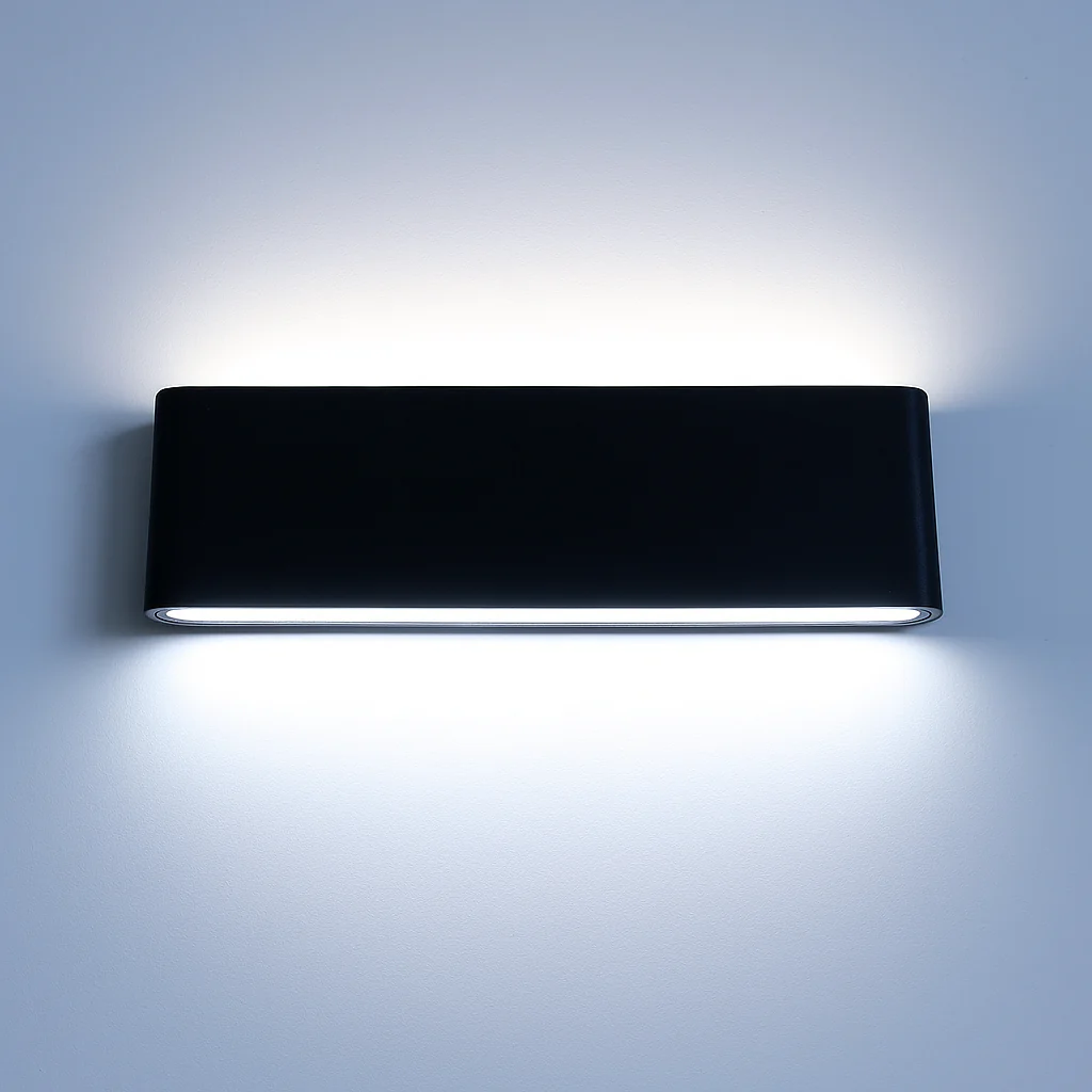 Avelin LED-Wandleuchte aus Aluminium und Glas - Image 12