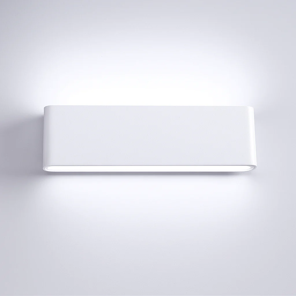 Avelin LED-Wandleuchte aus Aluminium und Glas - Image 8