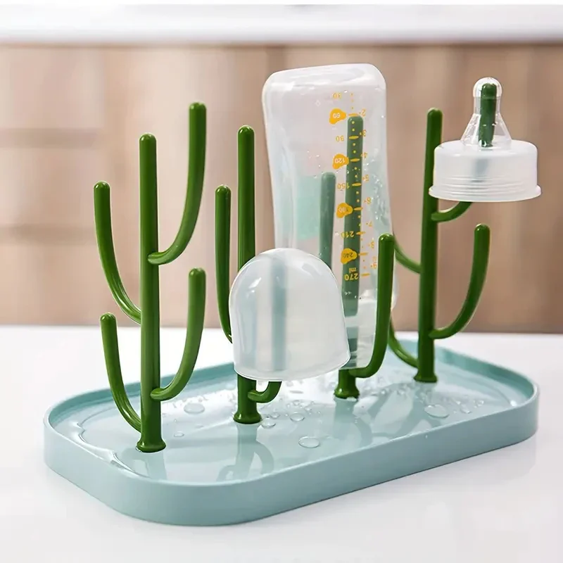 Baby Flaschen-Abtropfständer in Baumform – Staubgeschütztes Trockengestell - Image 4