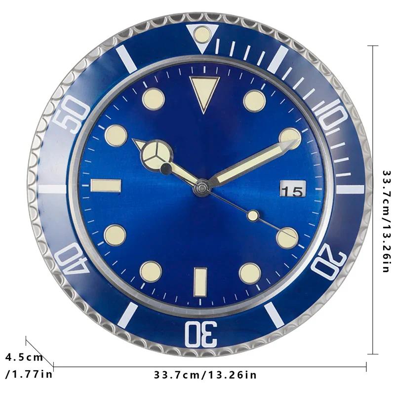 Ferano Wanduhr aus Metall – Modernes Design mit Leuchteffekt - Image 12