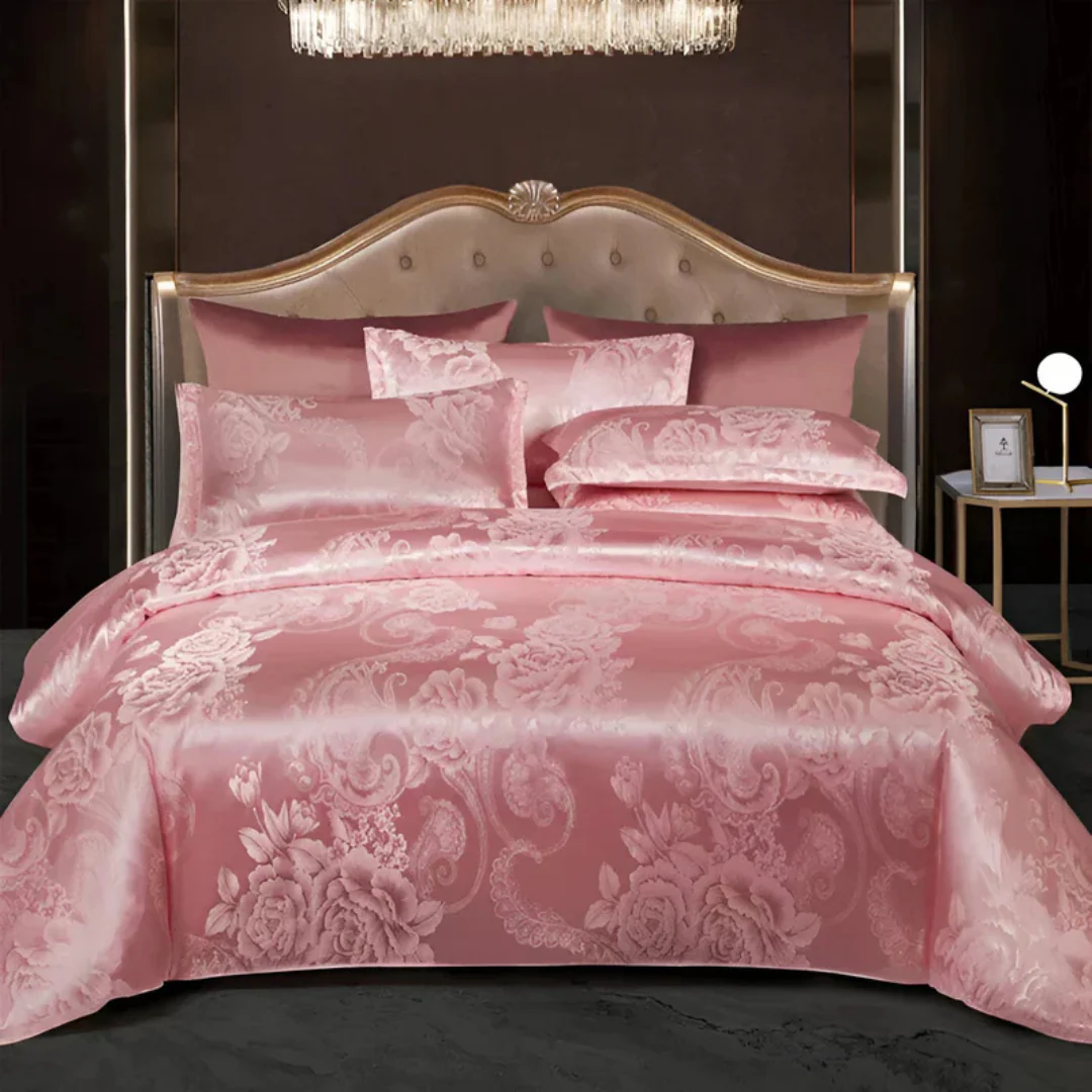 Floréa Satin Bettdecken-Set – Eleganter Schlafkomfort mit Blumenmuster - Image 5