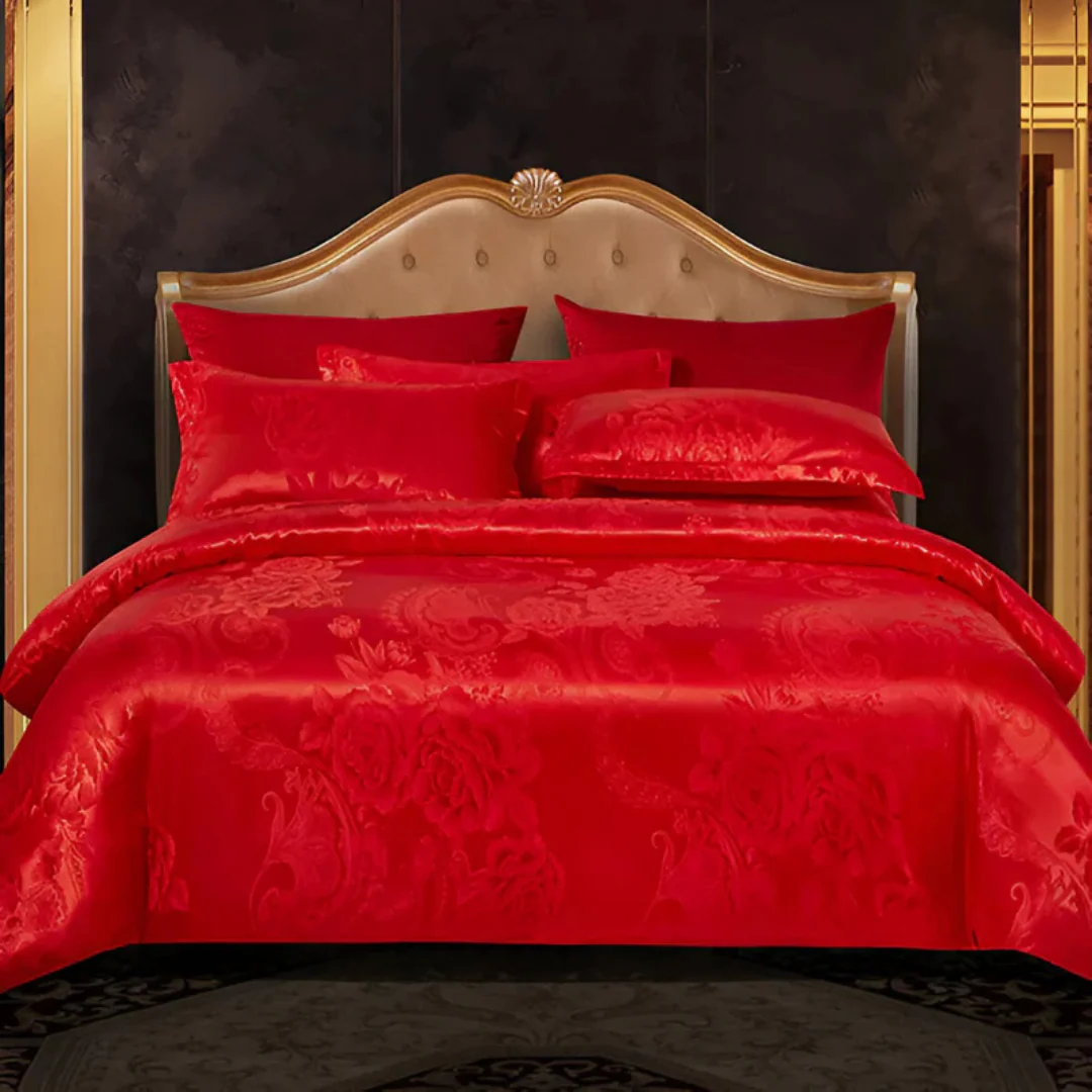Floréa Satin Bettdecken-Set – Eleganter Schlafkomfort mit Blumenmuster - Image 9