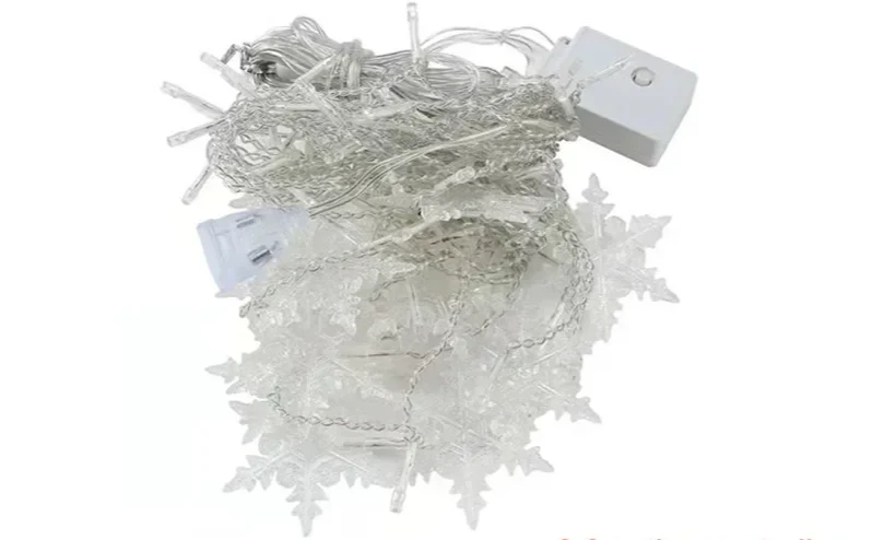 FrostiGlow LED-Schneeflockenvorhang – Dekorative LED-Beleuchtung für Innenräume - Image 6