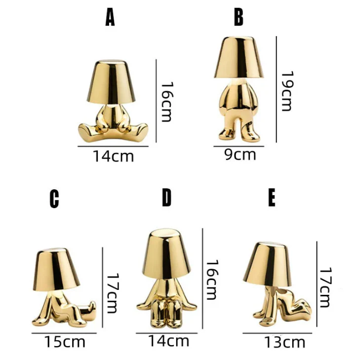 GULD – LED-Tischleuchte in gold- oder silberfarbenem Design - Image 11