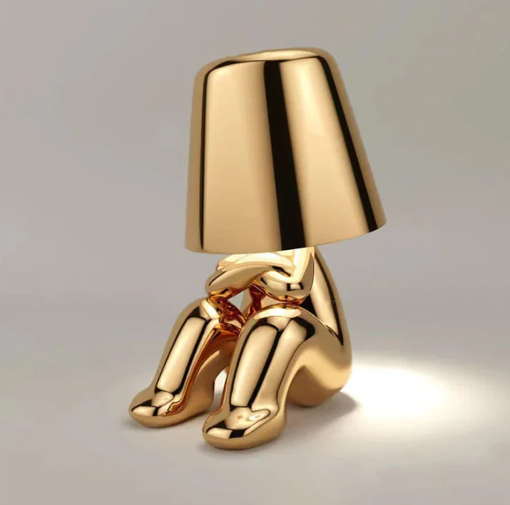 GULD – LED-Tischleuchte in gold- oder silberfarbenem Design - Image 5
