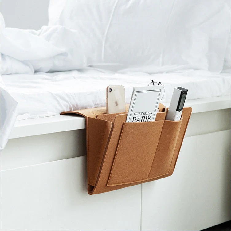 Hängende Aufbewahrungstasche aus Filz für Bett, Sofa und Schreibtisch - Image 12