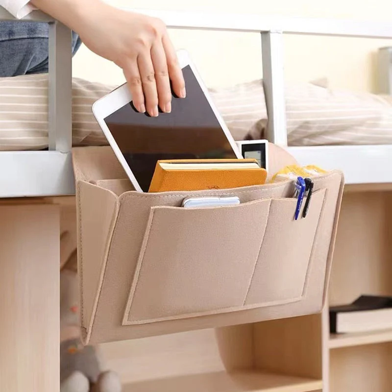 Hängende Aufbewahrungstasche aus Filz für Bett, Sofa und Schreibtisch - Image 3