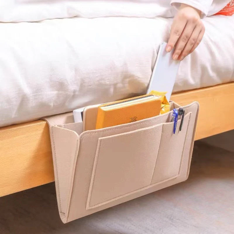 Hängende Aufbewahrungstasche aus Filz für Bett, Sofa und Schreibtisch - Image 5