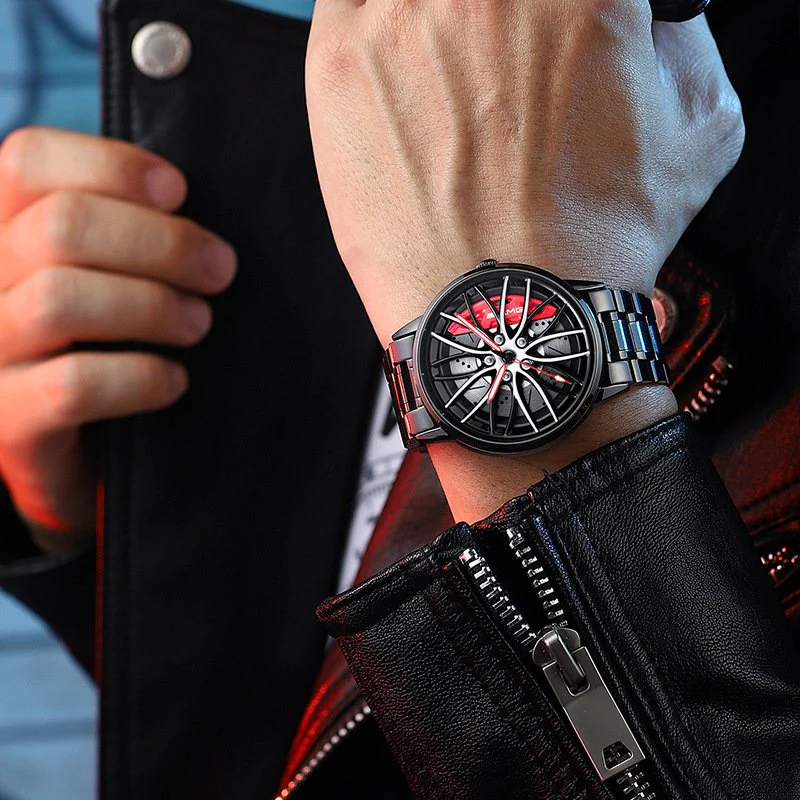 Herrenarmbanduhr mit motorsportinspiriertem Zifferblatt - Image 3