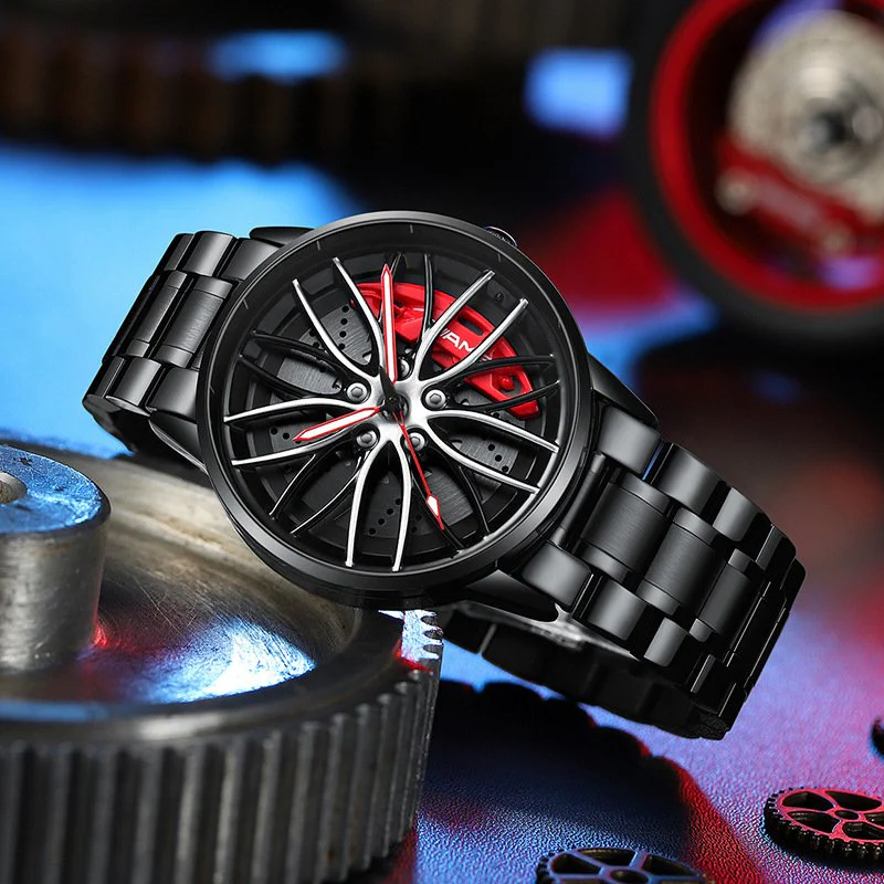 Herrenarmbanduhr mit motorsportinspiriertem Zifferblatt - Image 8