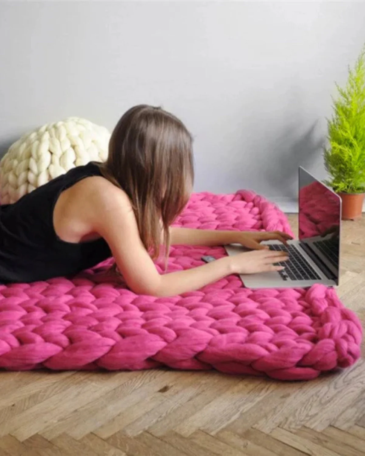 La Maille Majestueuse – Gestrickte Wohndecke für Sofa und Bett - Image 17