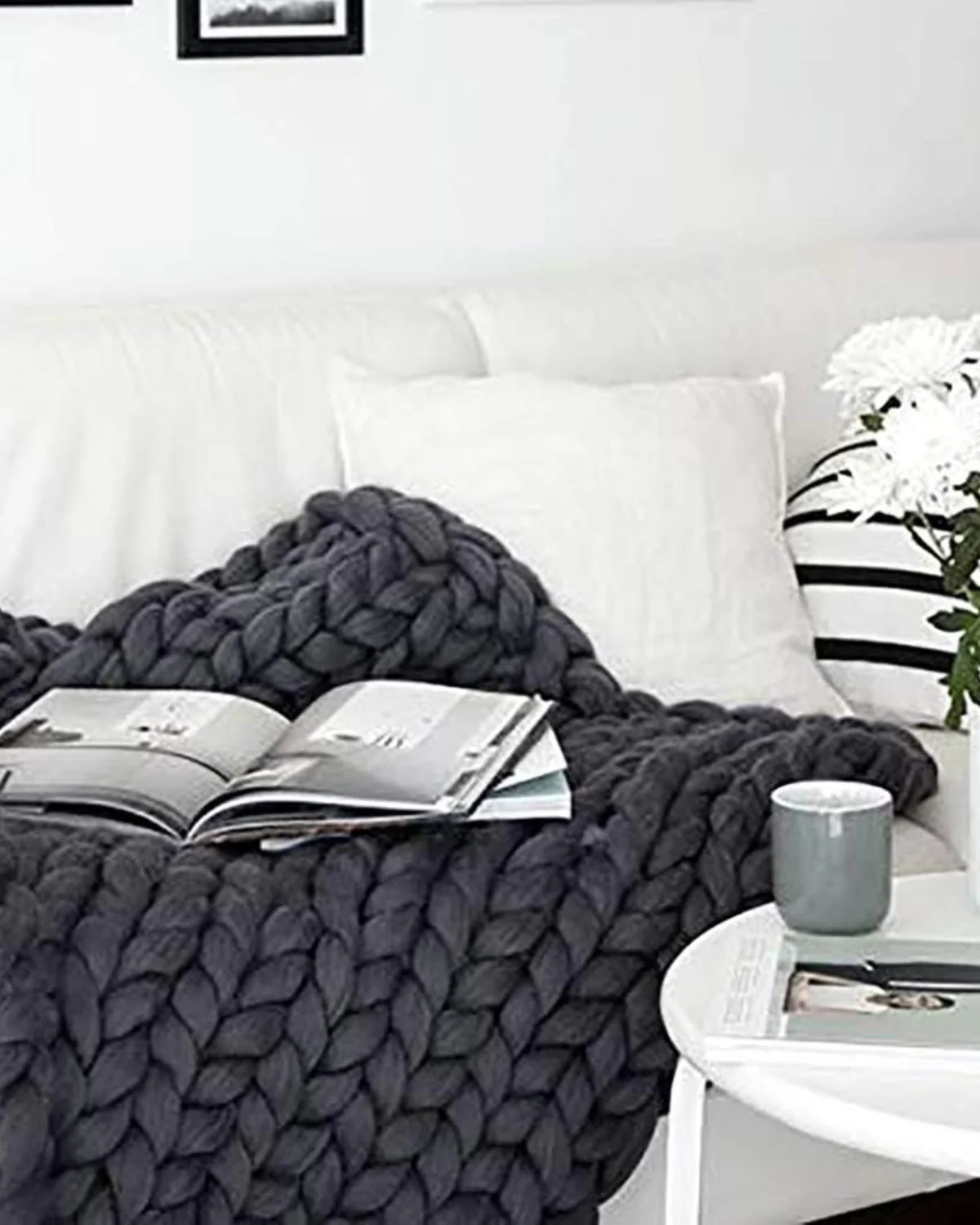 La Maille Majestueuse – Gestrickte Wohndecke für Sofa und Bett - Image 9
