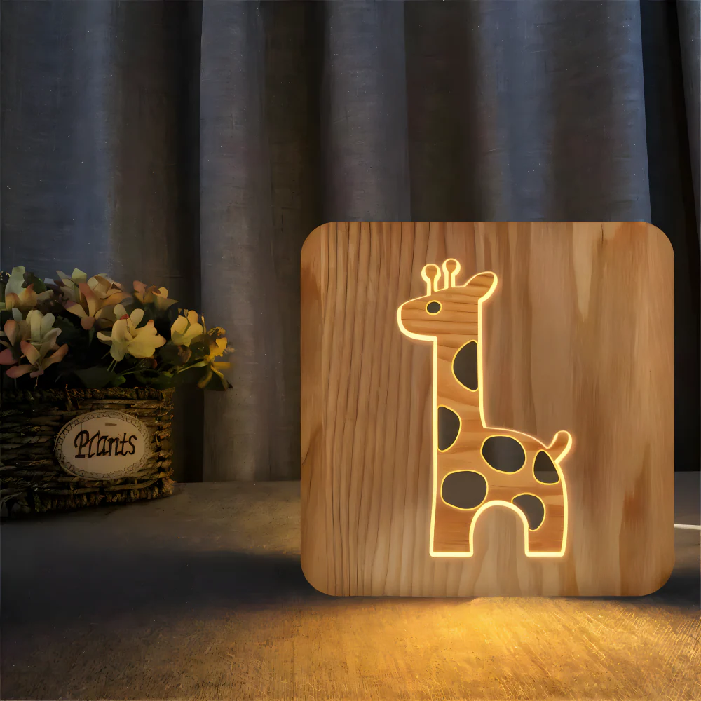 LED-Nachttischlampe mit Giraffenmotiv für Kinderzimmer - Image 3