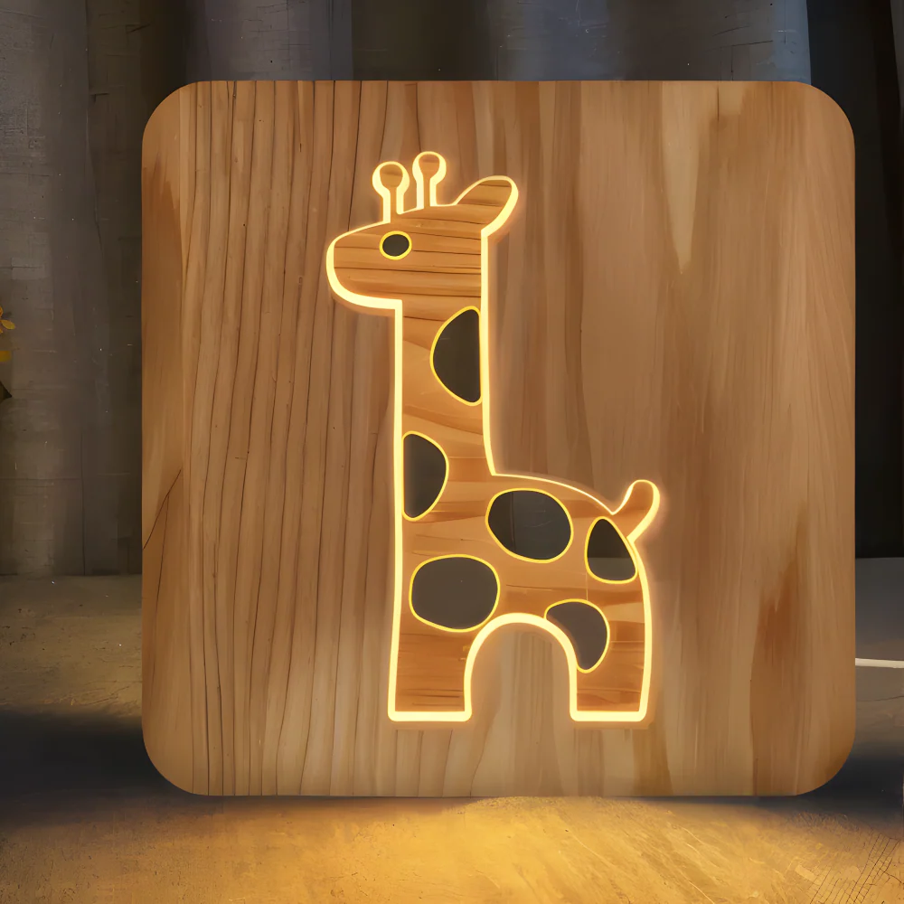 LED-Nachttischlampe mit Giraffenmotiv für Kinderzimmer - Image 4