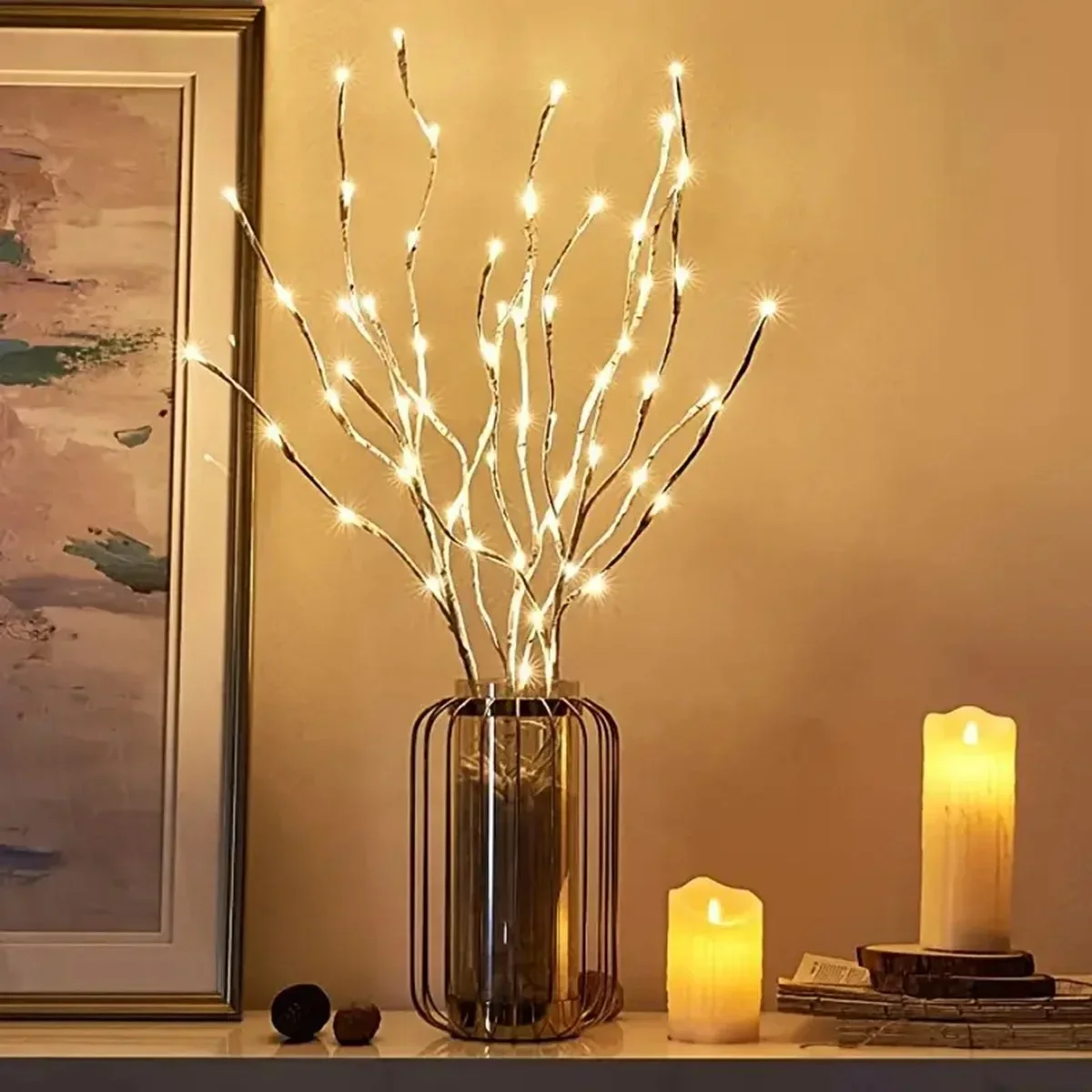 LumiBirch LED-Zweiglicht – Batteriebetriebene Dekobirke für Innen & Außen - Image 3