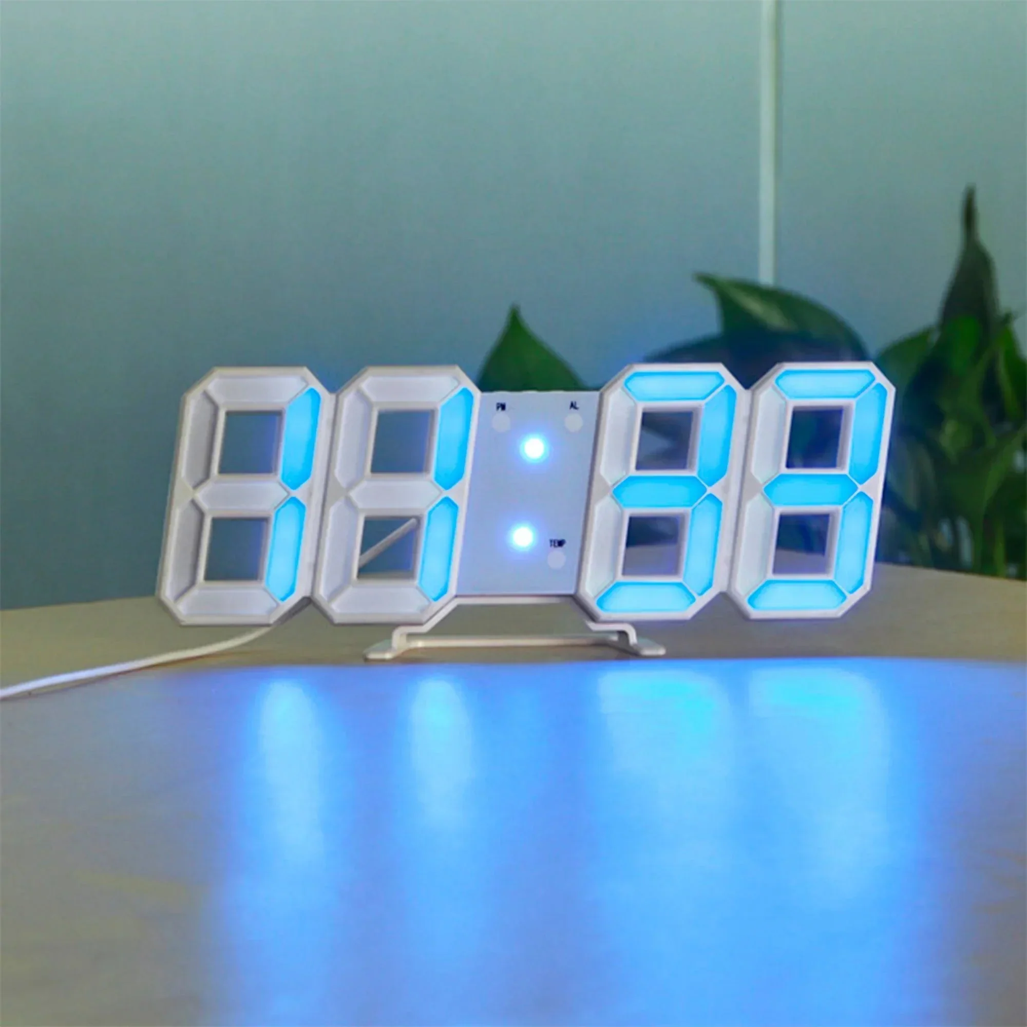 Luminora 3D LED Wanduhr – Dimmbar, modern, mit Fernbedienung - Image 5