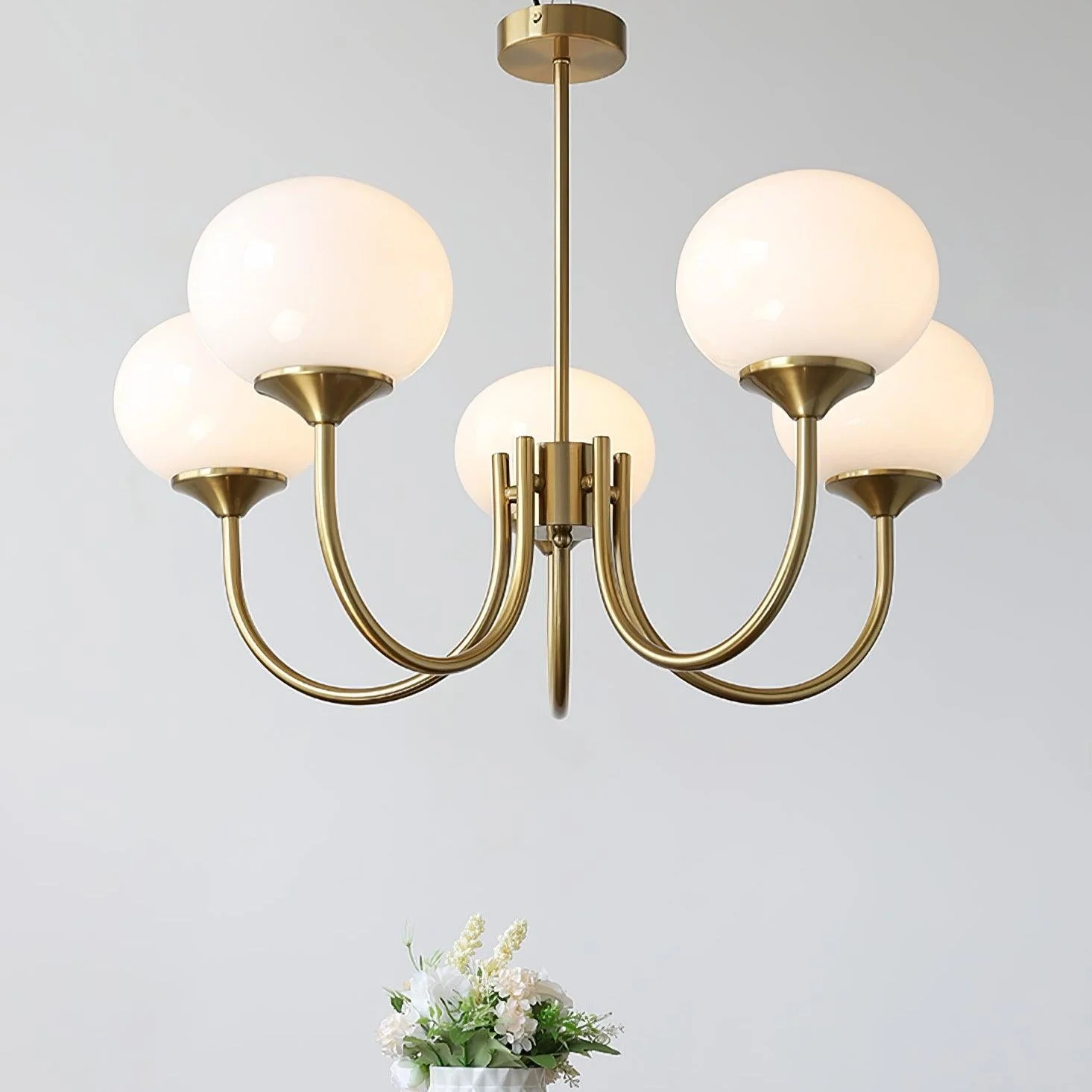 Lumoria Deckenleuchte – Moderne Glaspendelleuchte mit sanftem Wellen-Design - Image 4