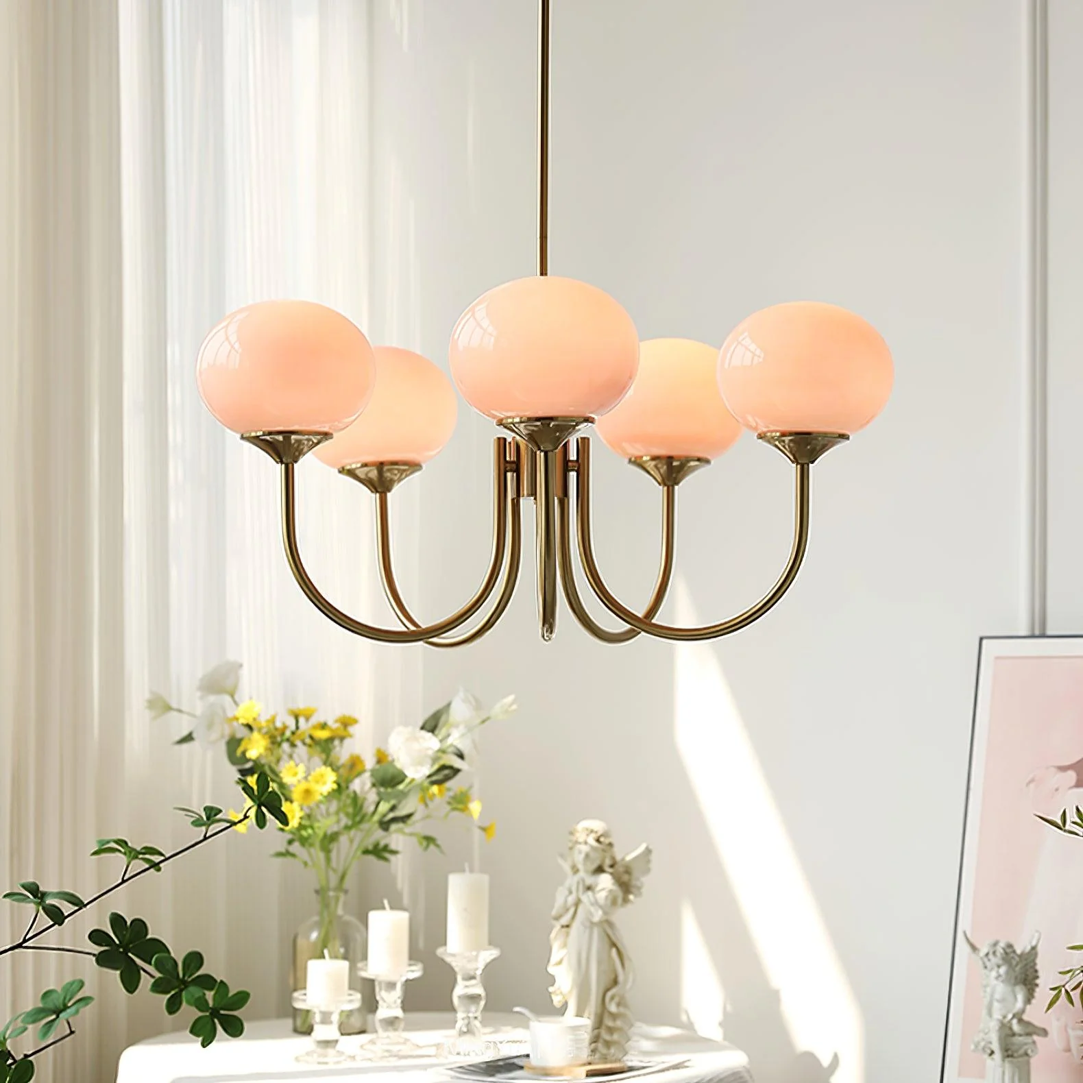 Lumoria Deckenleuchte – Moderne Glaspendelleuchte mit sanftem Wellen-Design - Image 7