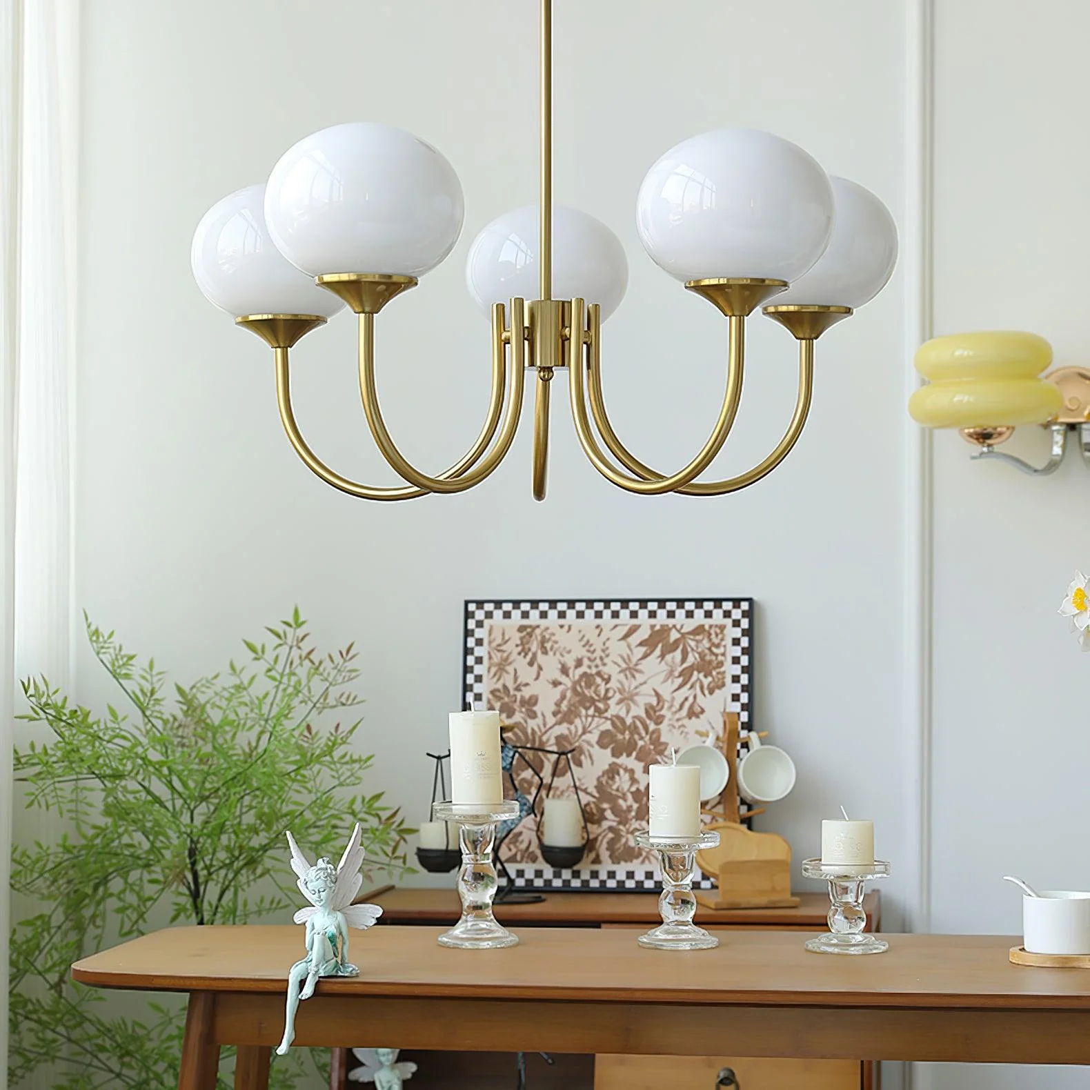 Lumoria Deckenleuchte – Moderne Glaspendelleuchte mit sanftem Wellen-Design - Image 9