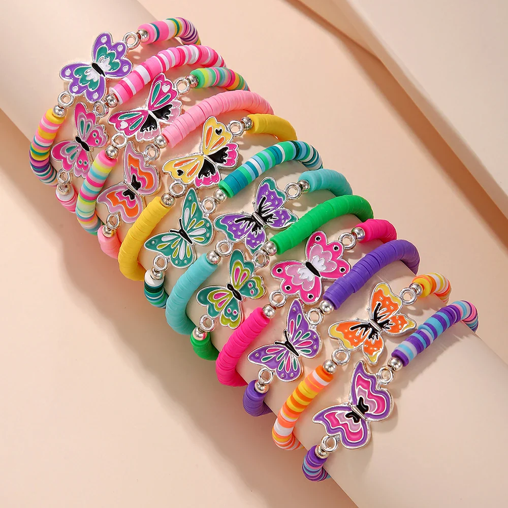 Lunira Armbänder-Set – Elastische Perlenarmbänder mit Anhängern (12-teilig) - Image 5