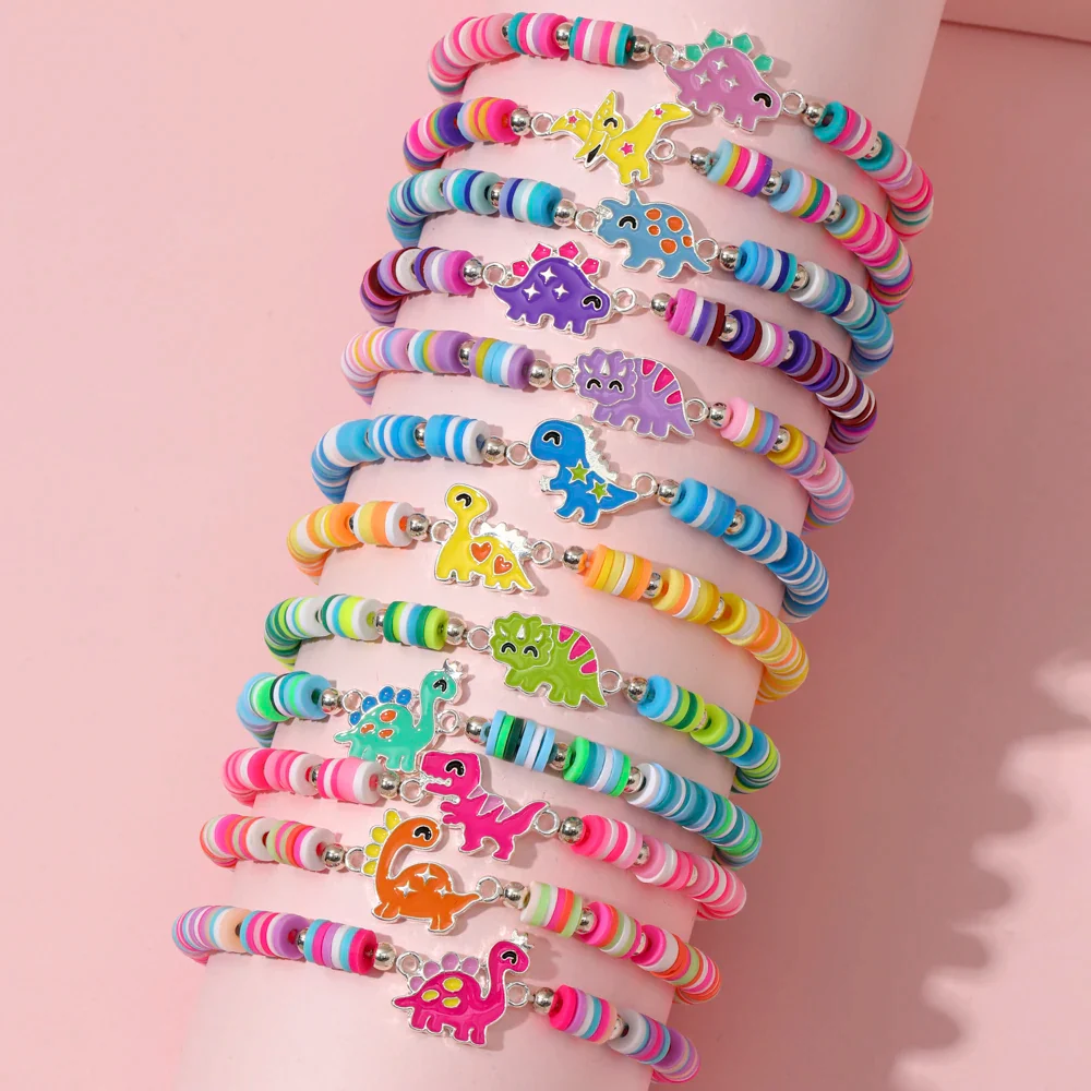 Lunira Armbänder-Set – Elastische Perlenarmbänder mit Anhängern (12-teilig) - Image 8