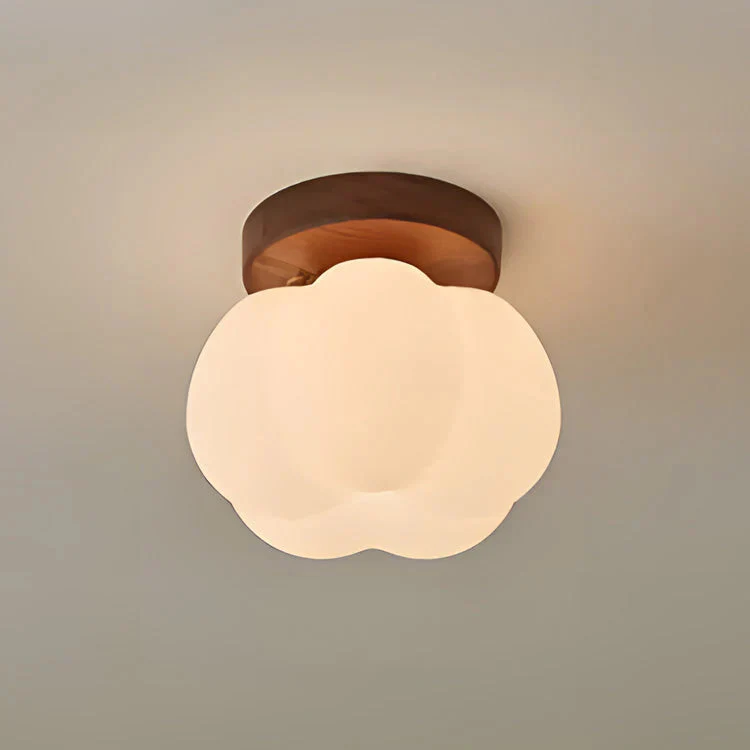 Lunora Deckenleuchte aus Glas und Holz - Image 7