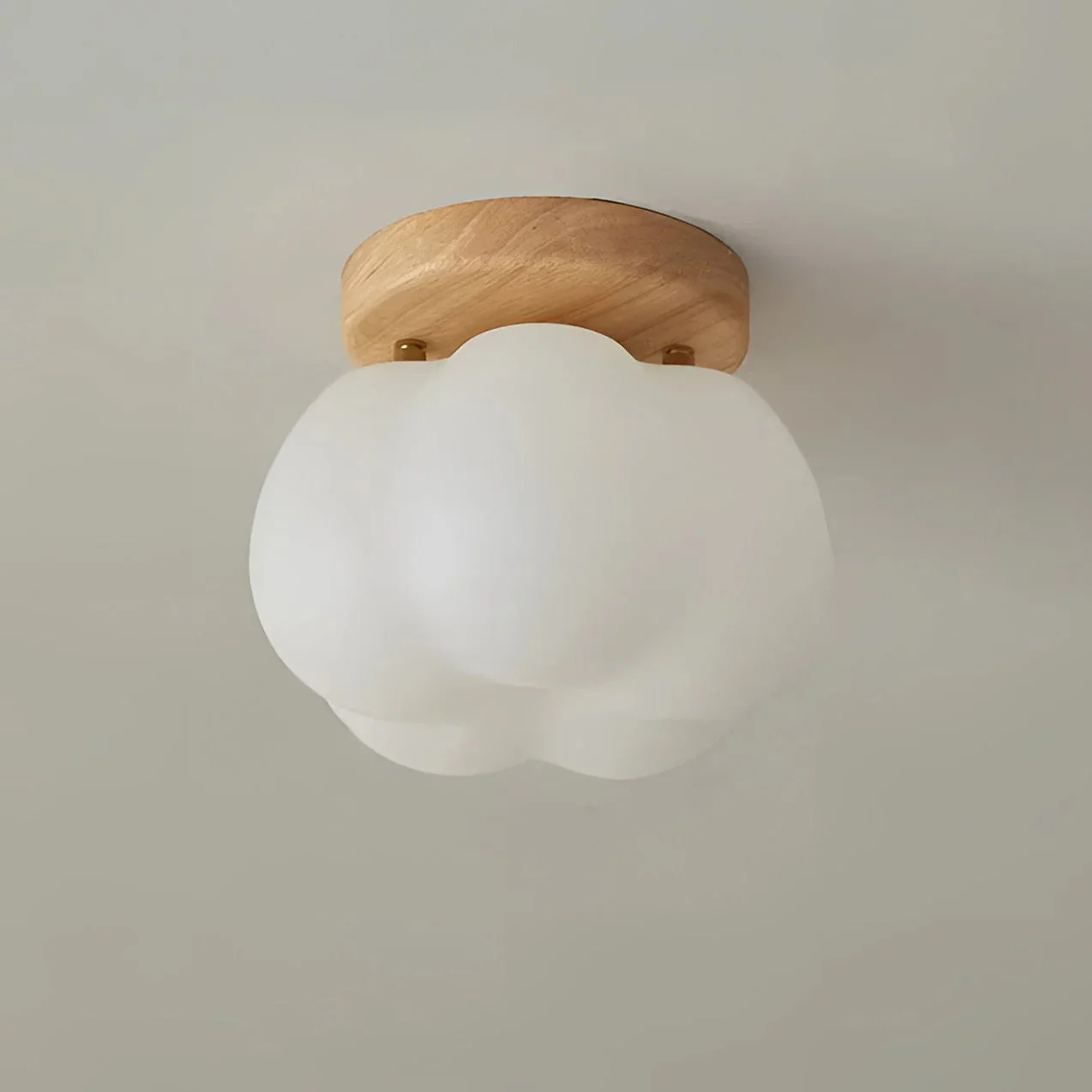 Lunora Deckenleuchte aus Glas und Holz - Image 9