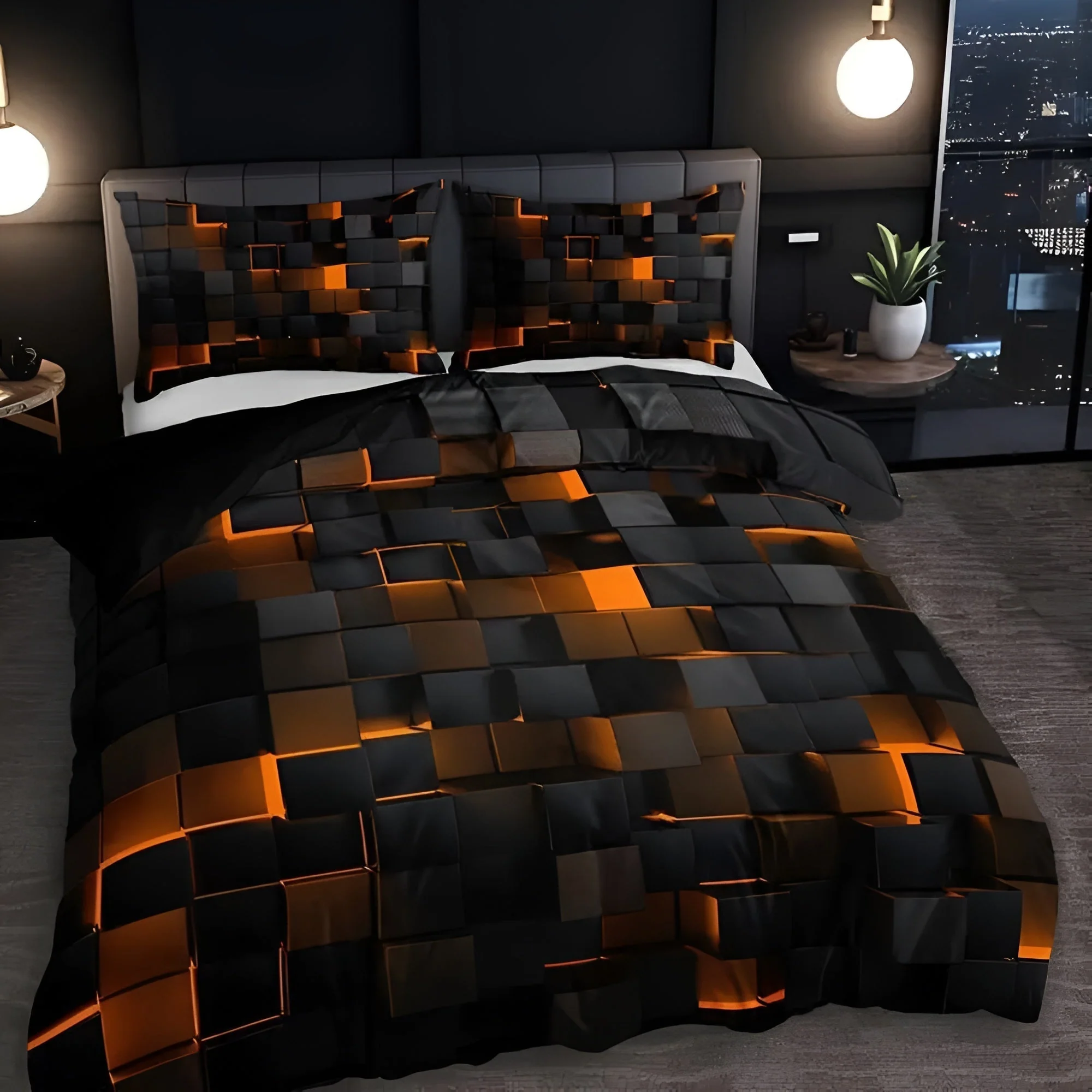 NeonGrid Bettbezug-Set mit geometrischem Muster - Image 4