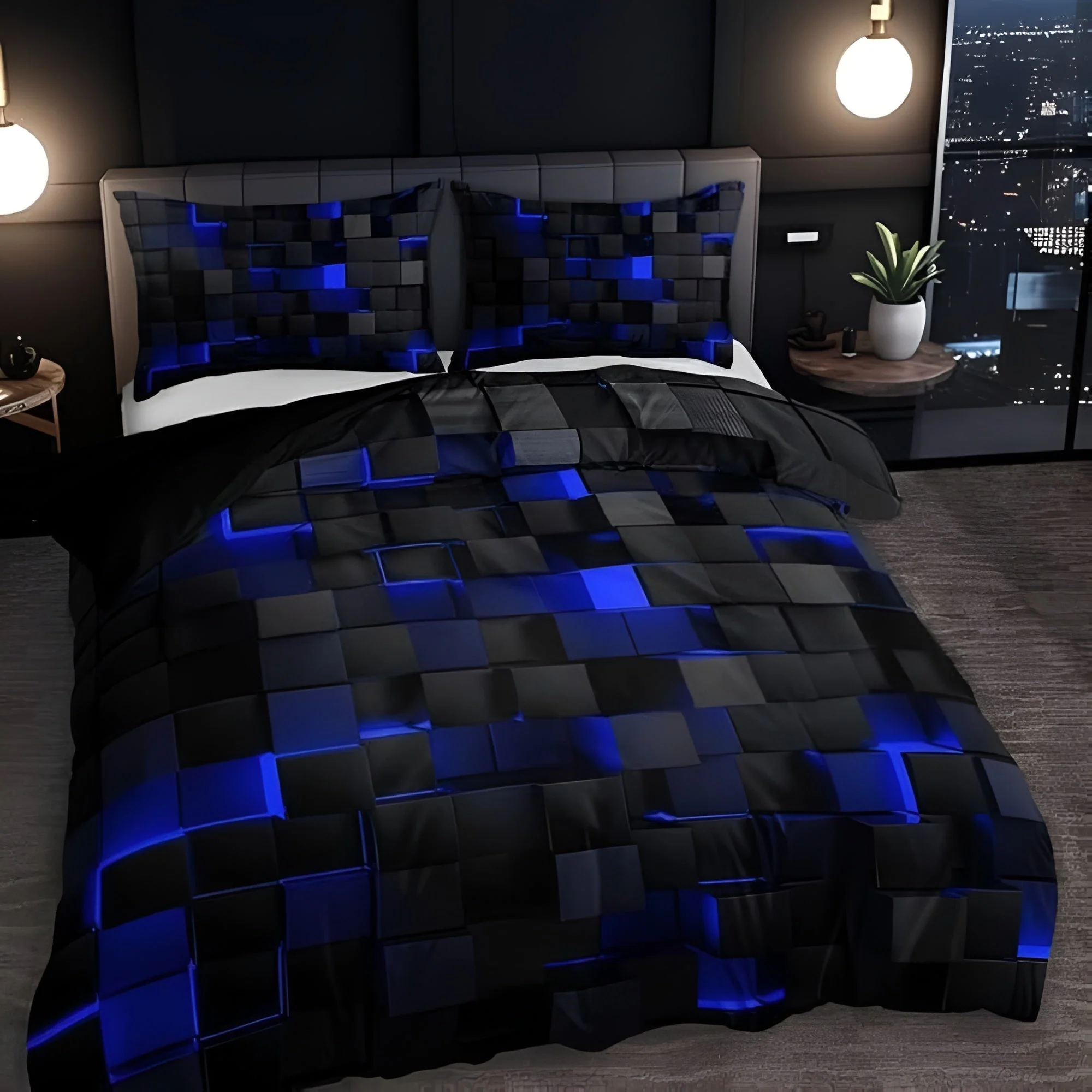 NeonGrid Bettbezug-Set mit geometrischem Muster - Image 5