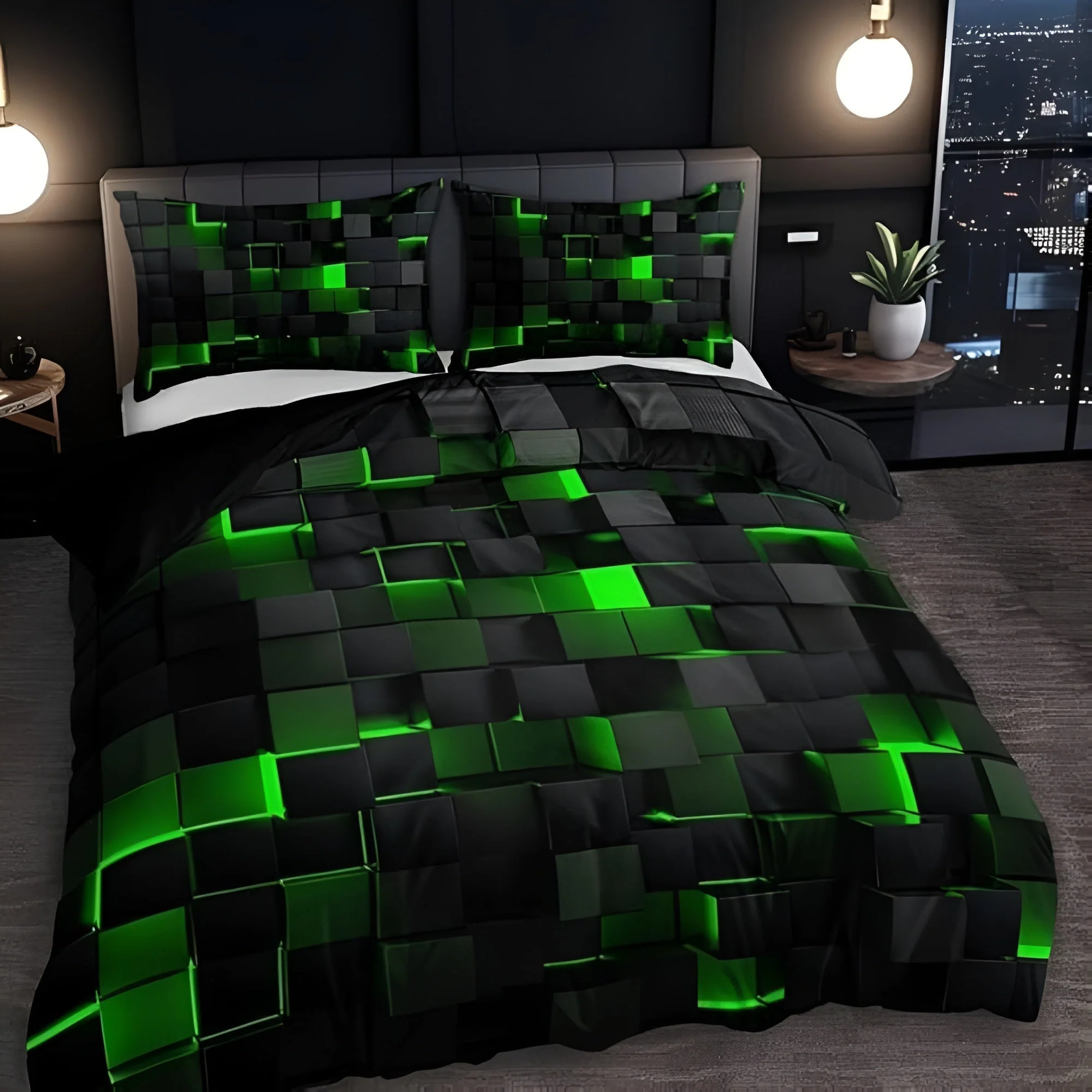 NeonGrid Bettbezug-Set mit geometrischem Muster - Image 6