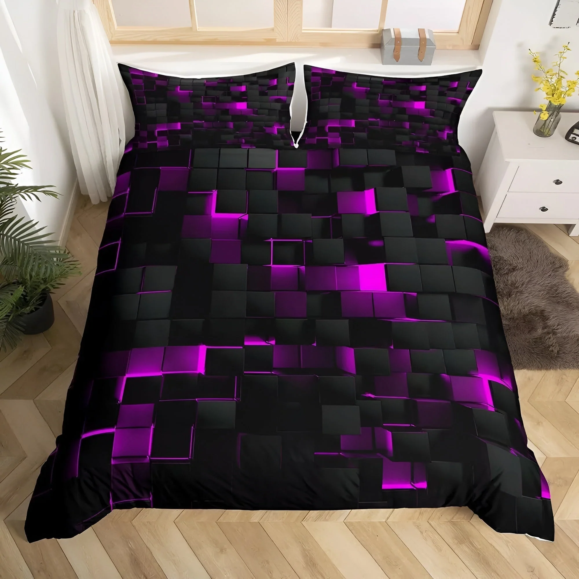 NeonGrid Bettbezug-Set mit geometrischem Muster - Image 7