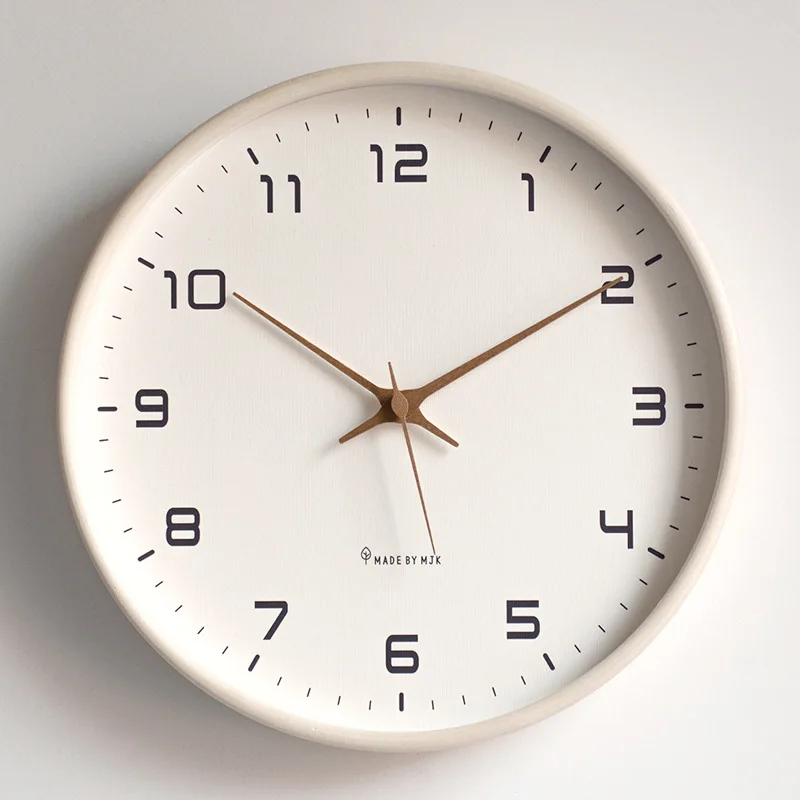 Nordello Holz-Wanduhr – Runde geräuscharme Quarzuhr (verschiedene Größen) - Image 4