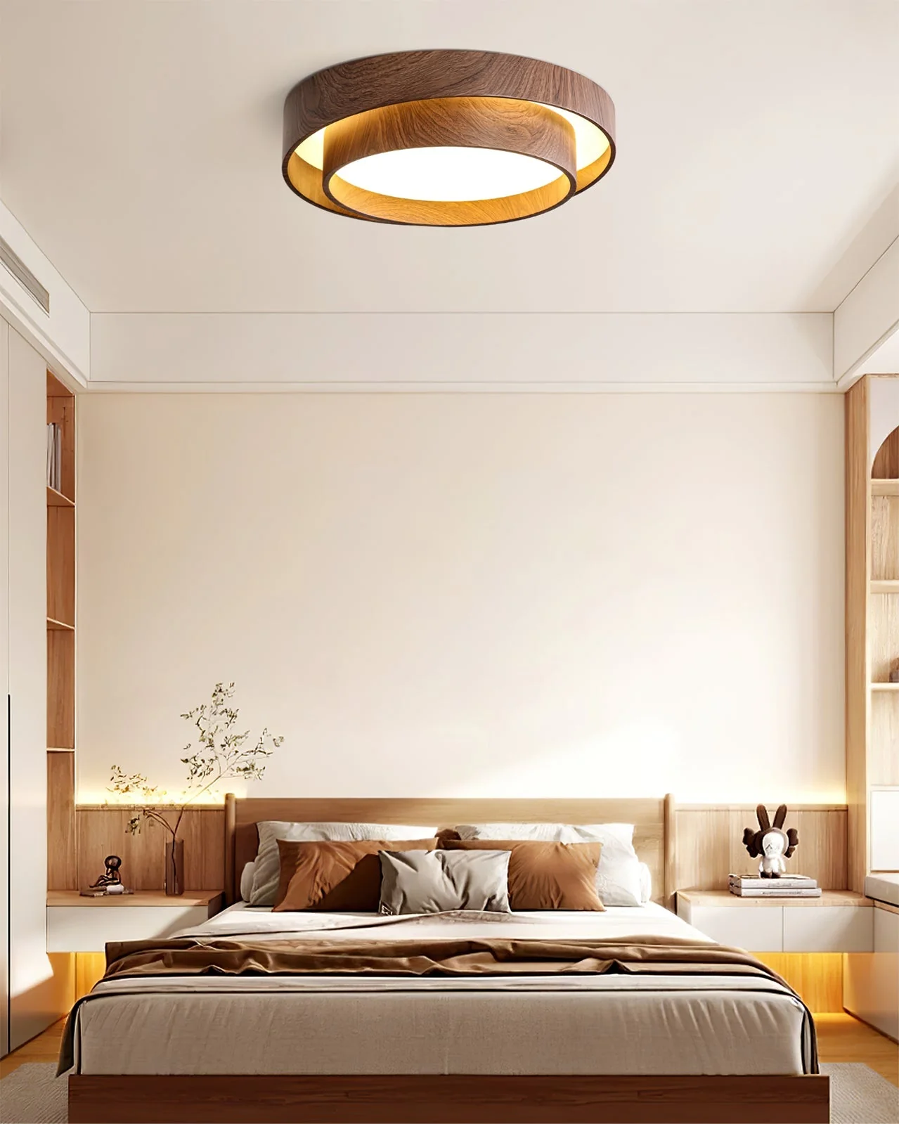 Norvion LED-Deckenleuchte – Flache Deckenlampe mit Holzoptik - Image 7