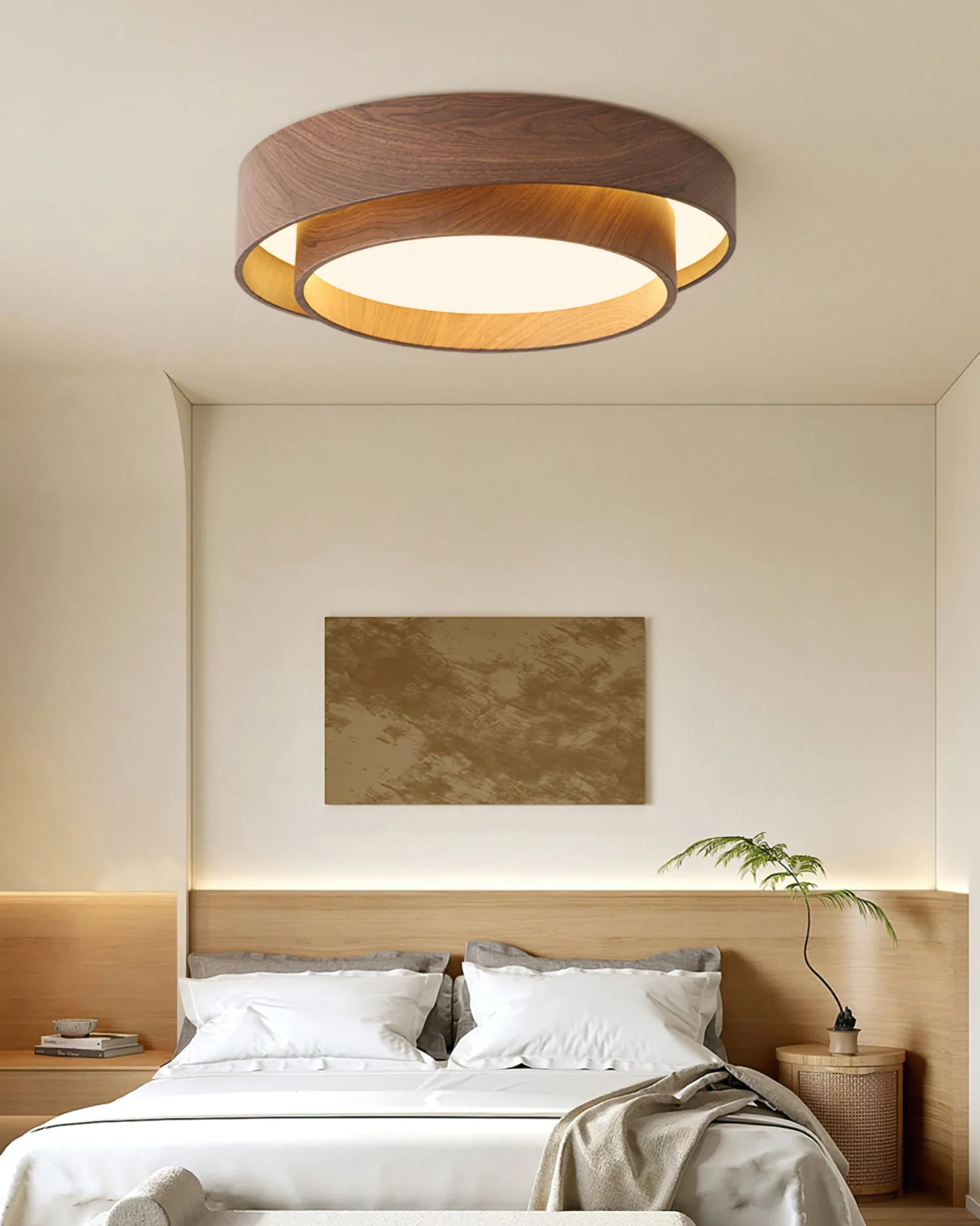 Norvion LED-Deckenleuchte – Flache Deckenlampe mit Holzoptik - Image 8