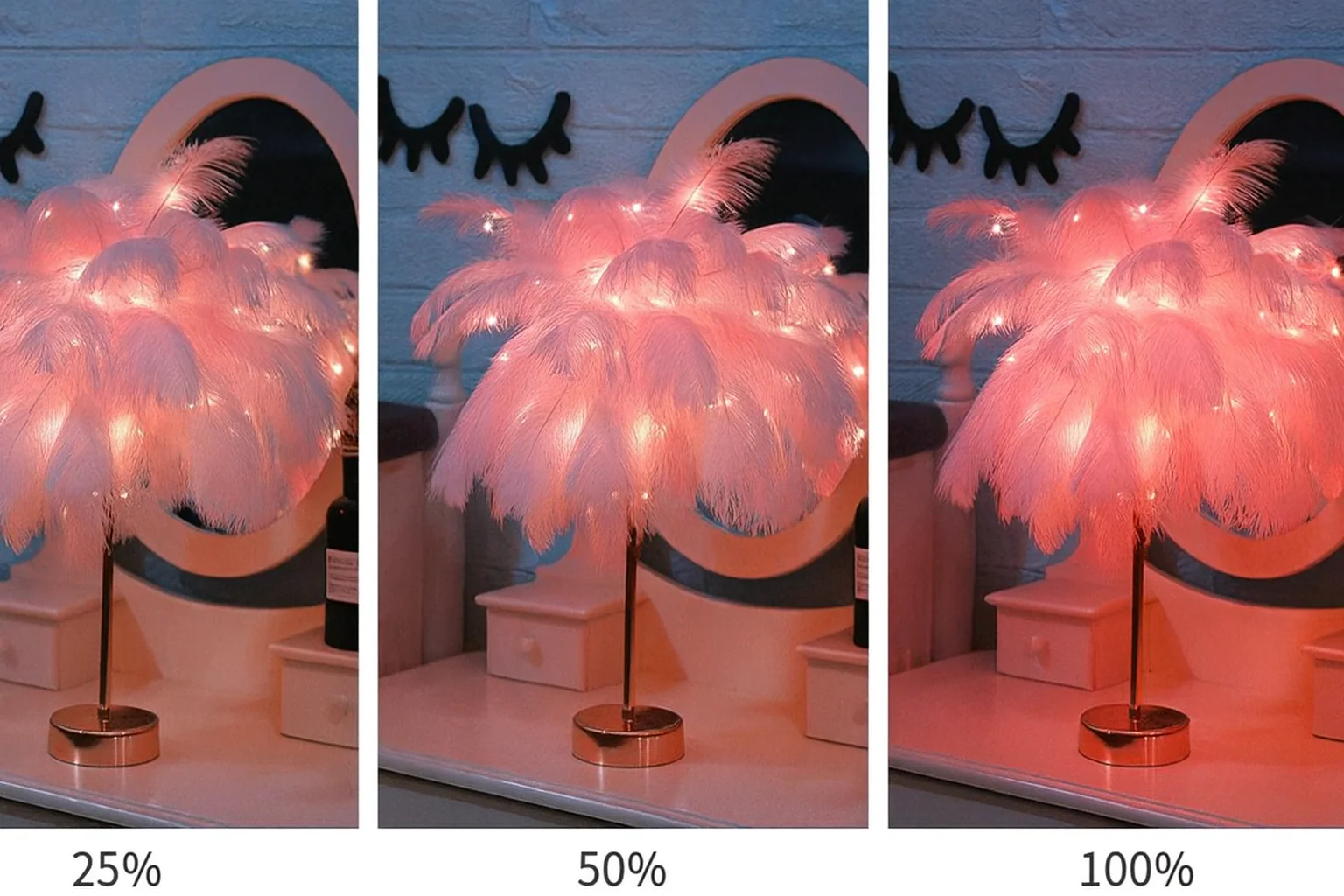 Plumina LED-Tischleuchte – Sanftes Licht Mit Stilvollem Federdesign - Image 7
