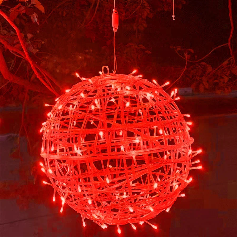 Rattina LED-Kugelgirlande – Lichterkette mit Rattankugeln für Innen- und Außenbereiche - Image 11