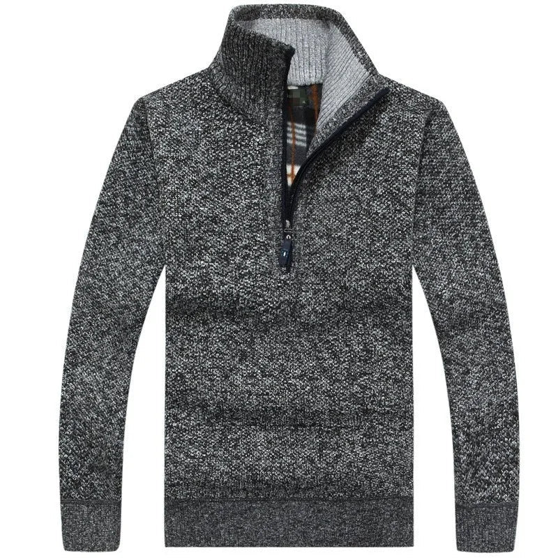 Rovelin Strickpullover mit halbem Reißverschluss und schmaler Passform - Image 4