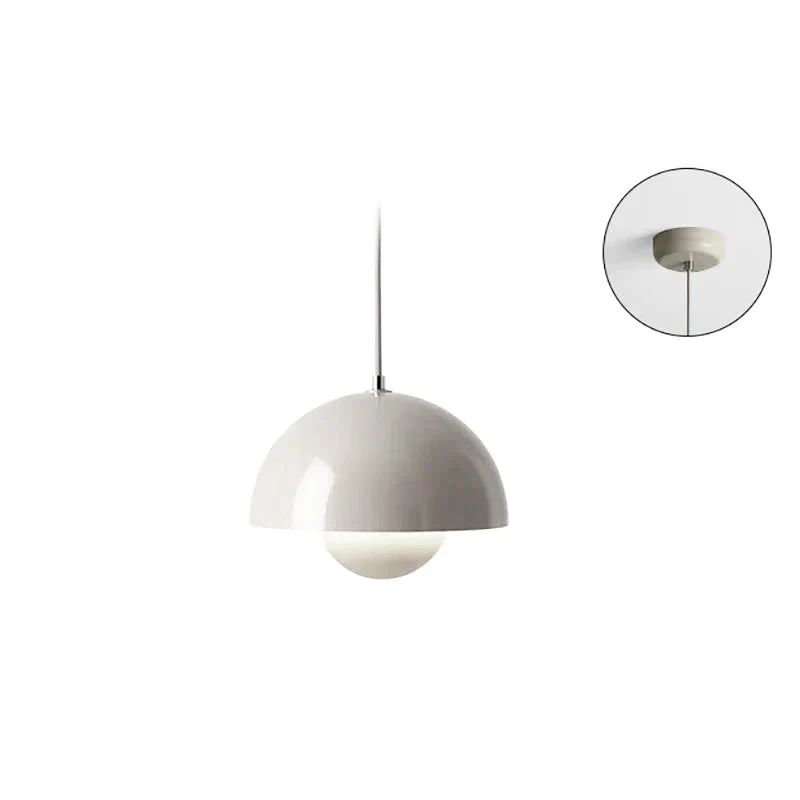 Rovena Pendelleuchte – Metall-Hängelampe mit halbrundem Schirm - Image 10