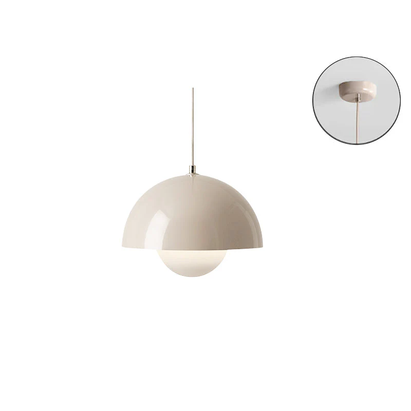 Rovena Pendelleuchte – Metall-Hängelampe mit halbrundem Schirm - Image 14