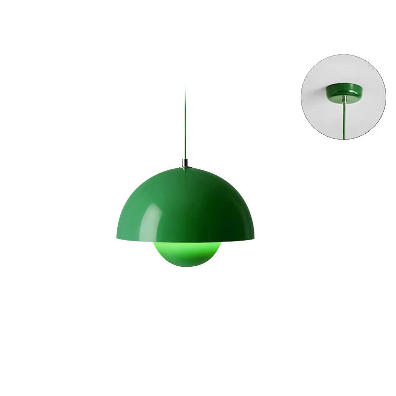 Rovena Pendelleuchte – Metall-Hängelampe mit halbrundem Schirm - Image 15