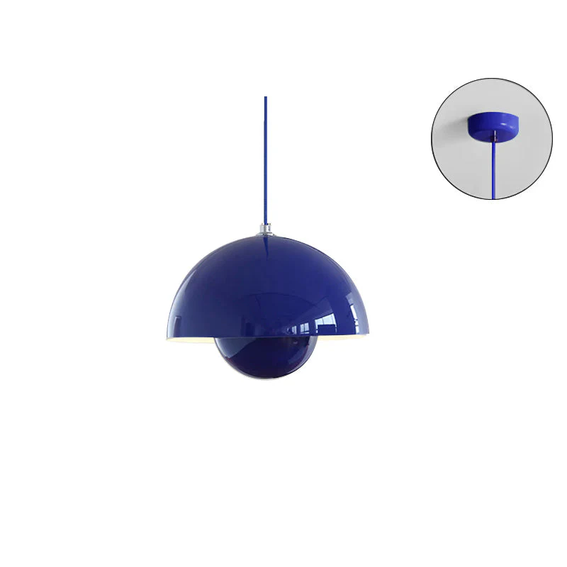 Rovena Pendelleuchte – Metall-Hängelampe mit halbrundem Schirm - Image 16